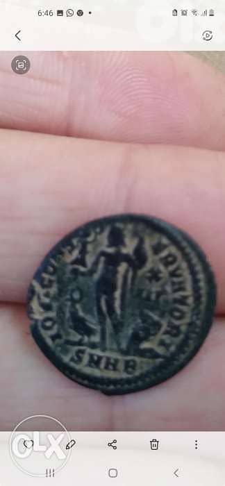 Roman bronze coin Emperor Licinius I with Jupiter 308 - 324 AD 1