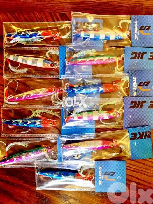 11 glow jig 60 gram take all 4 sale or trade on reel or rod 1