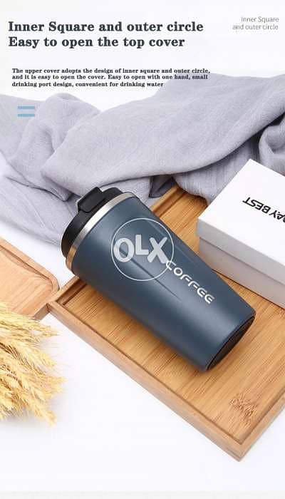 Dark Blue Travel Thermos Mug 2