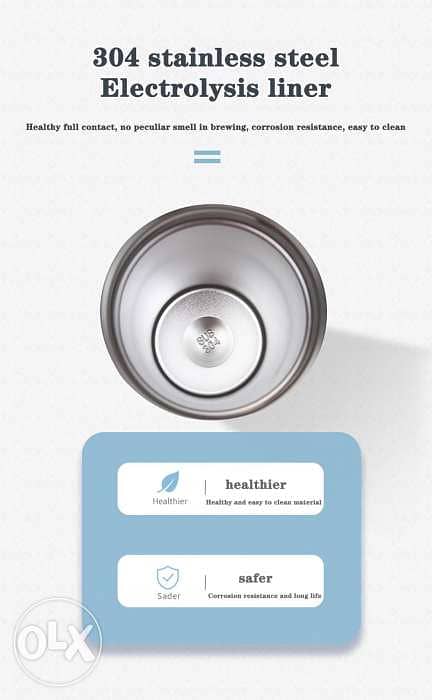 Dark Blue Travel Thermos Mug 3