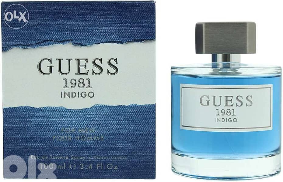 Guess Perfume 1981 Indigo by Guess Eau de Toilette Spray for Men, 100 0