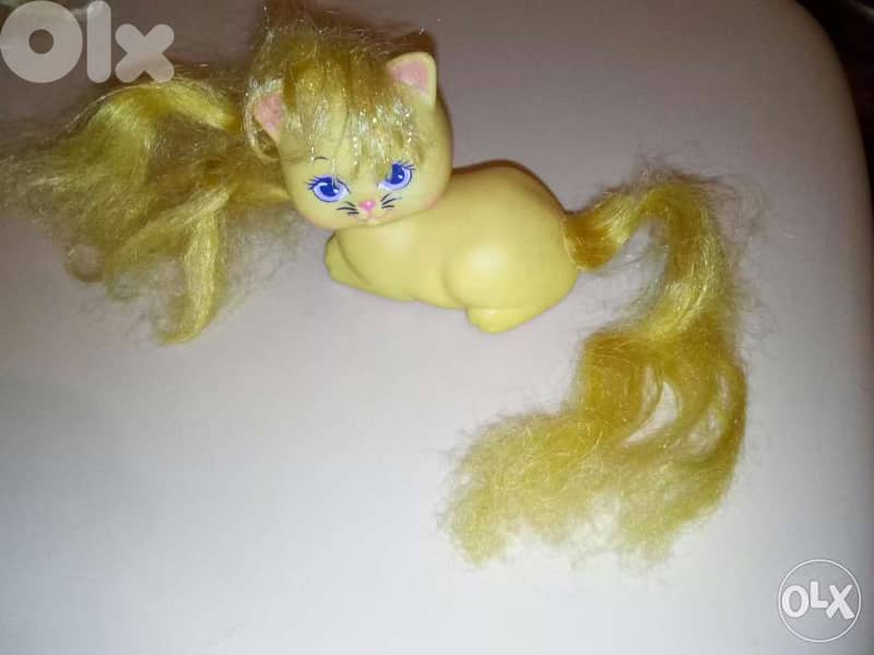 LITTLE PRETTY KITTIES Mattel 1989 small toys colored hair, all=35$ 1