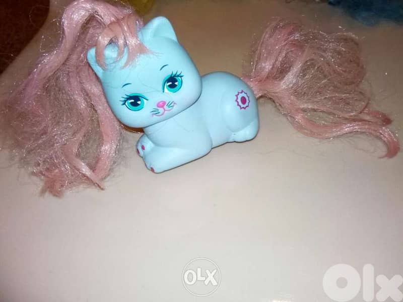 LITTLE PRETTY KITTIES Mattel 1989 small toys colored hair, all=35$ 2