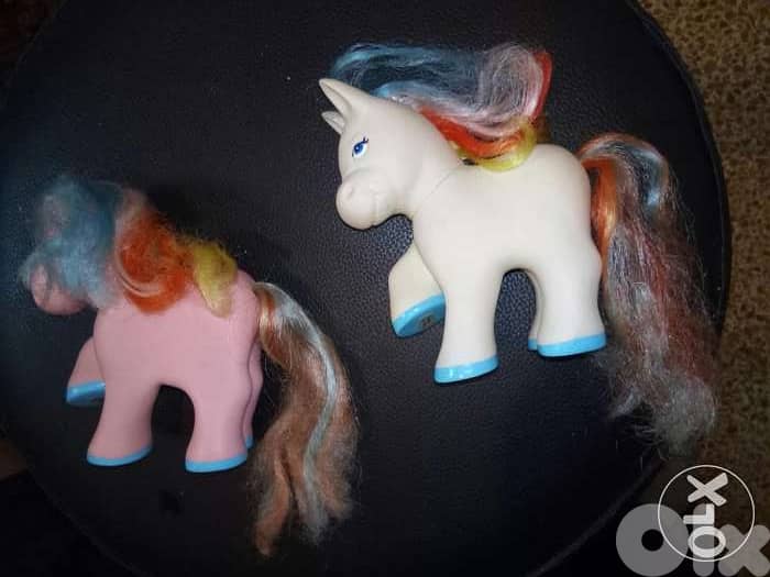 COUPLE PONIES Rare Vintage Not Small Toys REMCO each: 12 ×12Cm Both=26 2