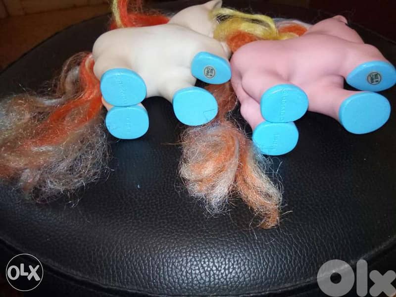 COUPLE PONIES Rare Vintage Not Small Toys REMCO each: 12 ×12Cm Both=26 3