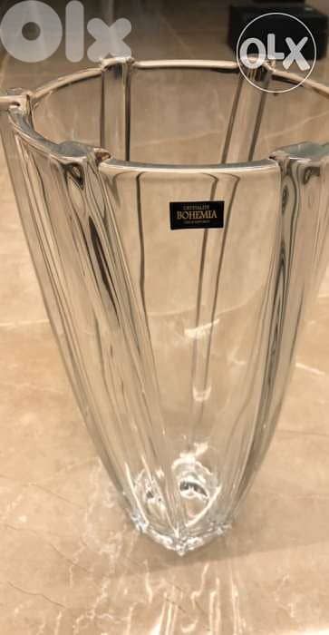home decoration,BOHEMIA,crystal, vase for flower or chocolat 0