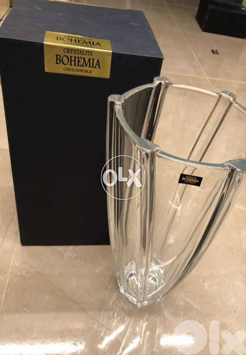 home decoration,BOHEMIA,crystal, vase for flower or chocolat 3