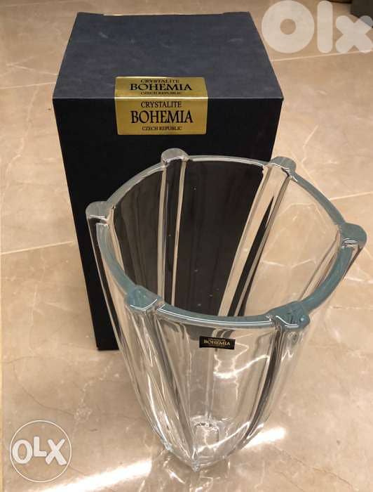 home decoration,BOHEMIA,crystal, vase for flower or chocolat 5
