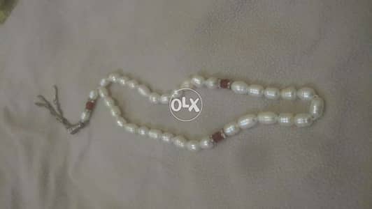 مسبحة صدف وفضة