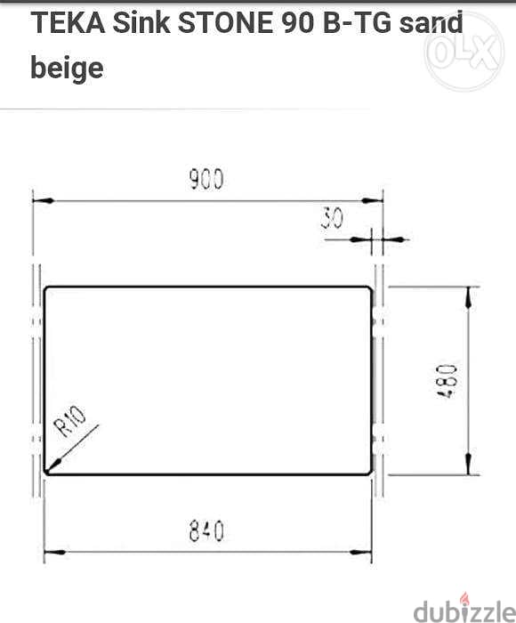 Teka stone - granite sink Gt90 sand beige 2