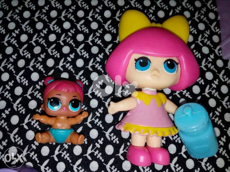 KINDER GARTEN LOL 5 small figurines toys +Sitter doll +beds+Egg+pcs=40 2