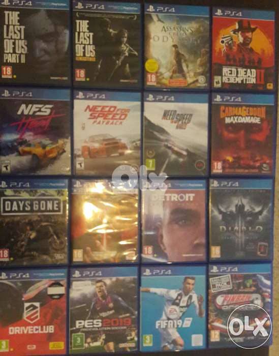 Giant collection of games used PS4 in lebanon 0