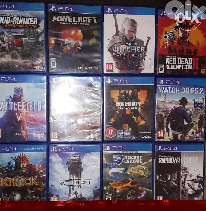 Giant collection of games used PS4 in lebanon 4