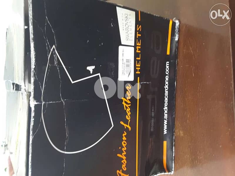 Andrea Cardone helmet Swarovski/leather 6