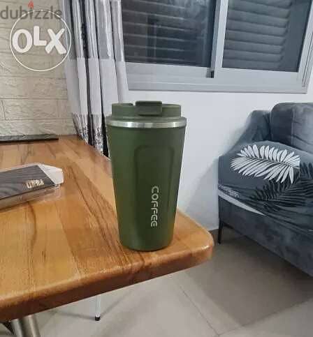 Army Green High Quality Thermal Mug Hot/Cold 1