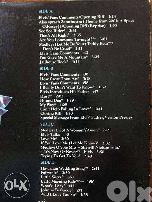 elvis presley in concert double vinyl lp 2