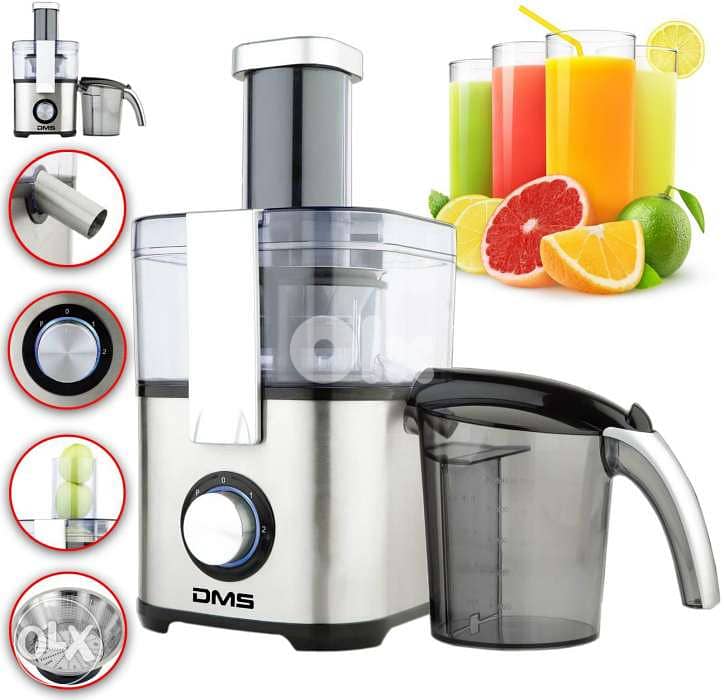DMS JUICE EXTRACTOR 1000W عصارة تفاح و جزر نوع اول صناعه المانيا 0