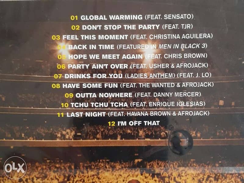 PITBULL Global Warming Music CD. 1