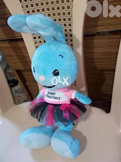 METOO SOFT STUFFED BUNNY height 40 Cm like new doll=11$