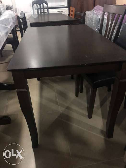 طاوله سفره مع 6 كراسي Dining table with 6 chairs 0