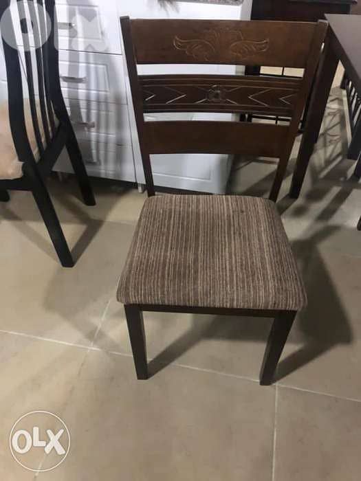 طاوله سفره مع 6 كراسي Dining table with 6 chairs 1