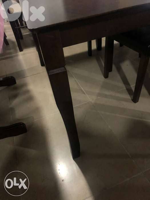طاوله سفره مع 6 كراسي Dining table with 6 chairs 2