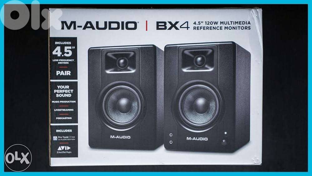 M-Audio BX4 4.5-inch Powered Studio Monitor , New design 2021 maudio 1