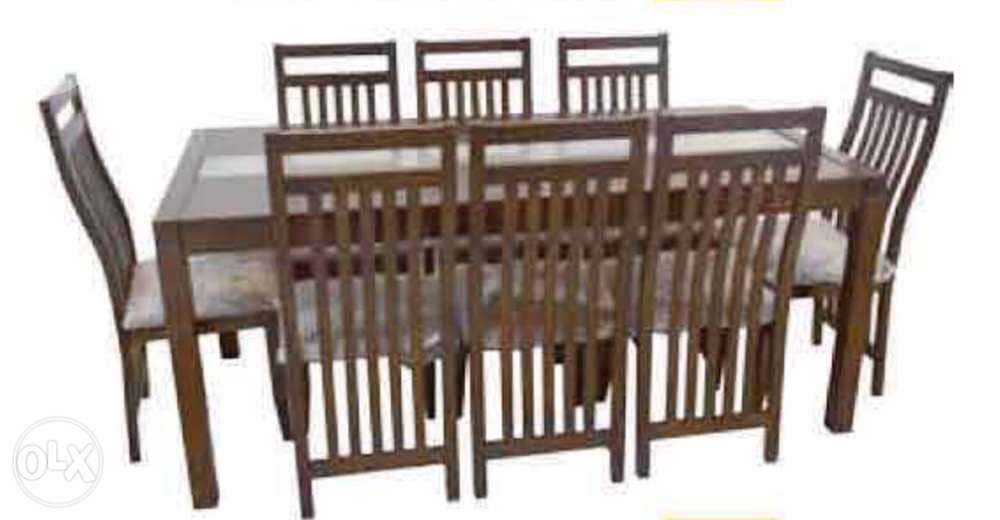 طاوله سفره 180 مع 8 كراسي 180 cm dining table with 8 chairs 0