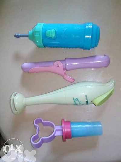 4 PLAY DOUGH Disney cooking great toys: 1 Mechanism +3 manual, All=35$