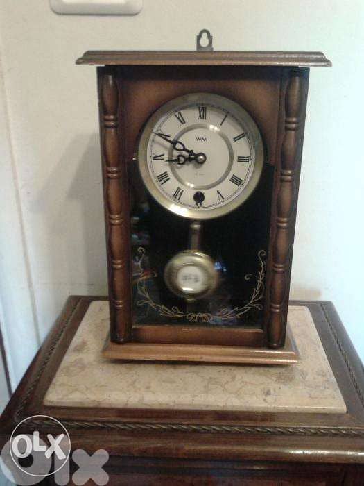 table vintage windable clock old mantel 20*30cm 0