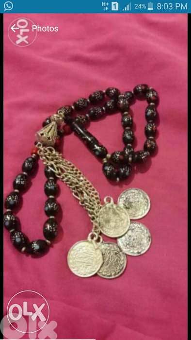 مسبحة يسر شرابة فضة 0