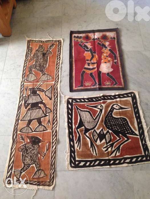 Tableaux hand made en tissu fait main plusieur mesure 1