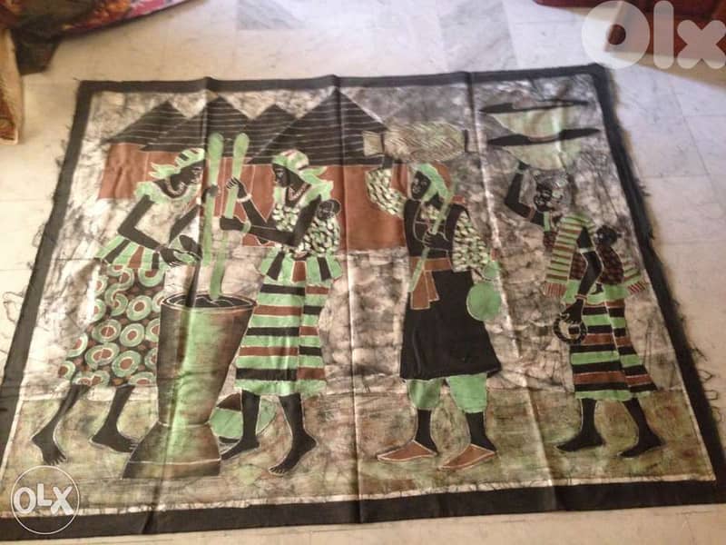 Tableaux hand made en tissu fait main plusieur mesure 4