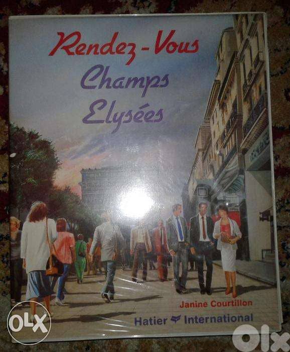 vintage french learning 3 tapes & book rendez vous aux champs elises 0