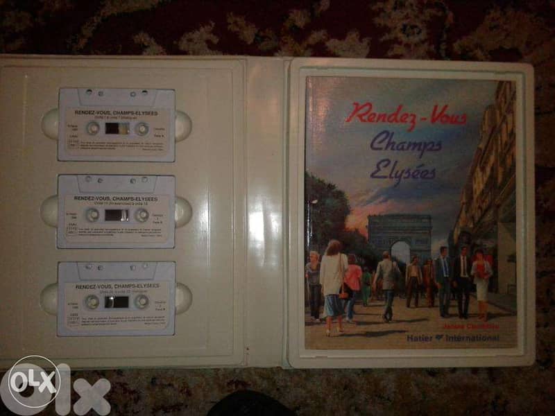 vintage french learning 3 tapes & book rendez vous aux champs elises 2