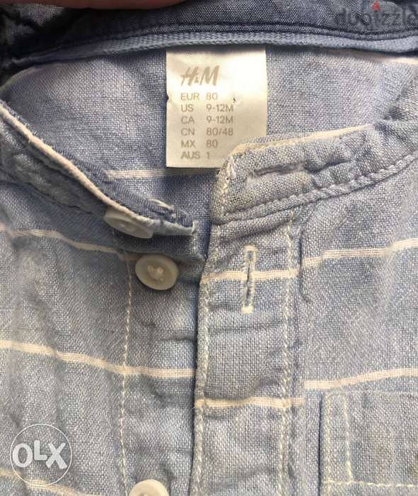 clothing for kids boy; 9-12 months, brand 1