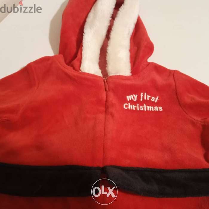 My first christmas - papa noel - 3-6months for boy/girl marketRate 0