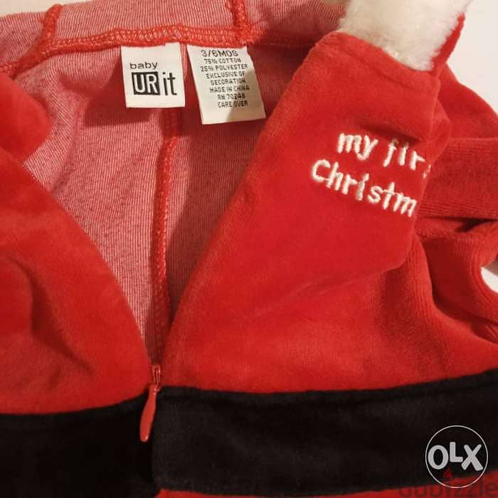 My first christmas - papa noel - 3-6months for boy/girl marketRate 1