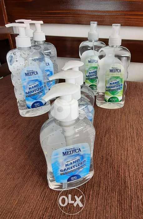 Sanitizer Medica Spray and Gel 750 & 250ml 1
