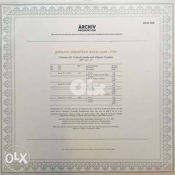 johann sebastian bach vinyl lp 1