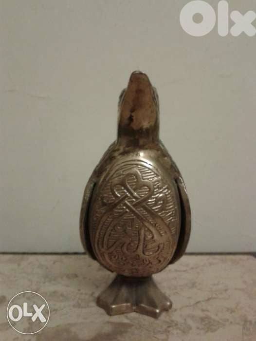 copper pinguin arabic carving 14*7 cm 1