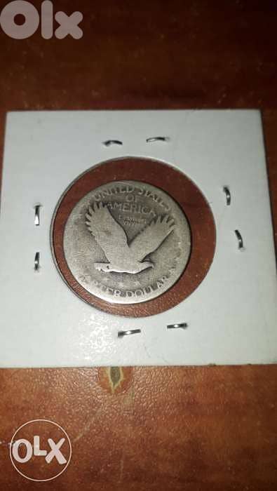 USA Silver Quarter Coin with flying Eagle year 1927 very special 0