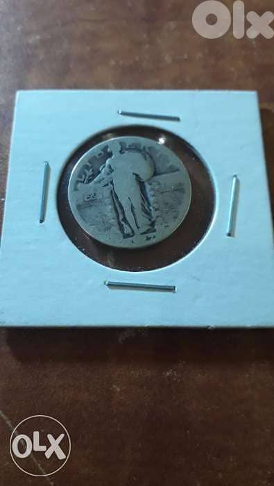 USA Silver Quarter Coin with flying Eagle year 1927 very special 1