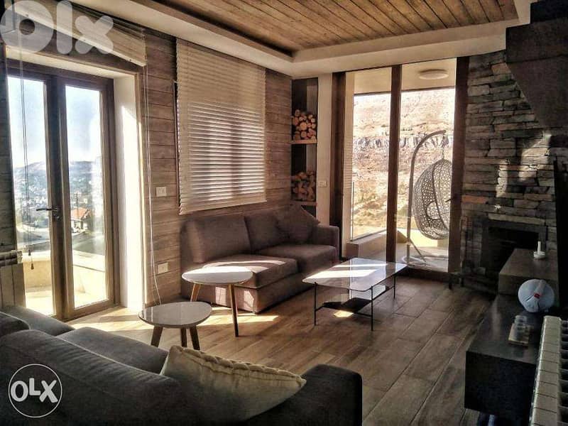 L08980-High-end Furnished Chalet For Rent in Faraya 3