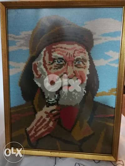 لوحة كنفا شغل يد اوروبية