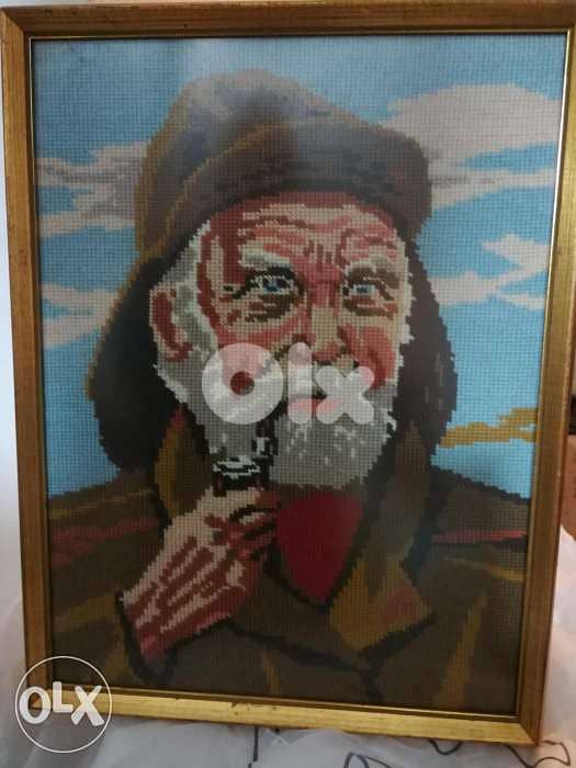 لوحة كنفا شغل يد اوروبية 0