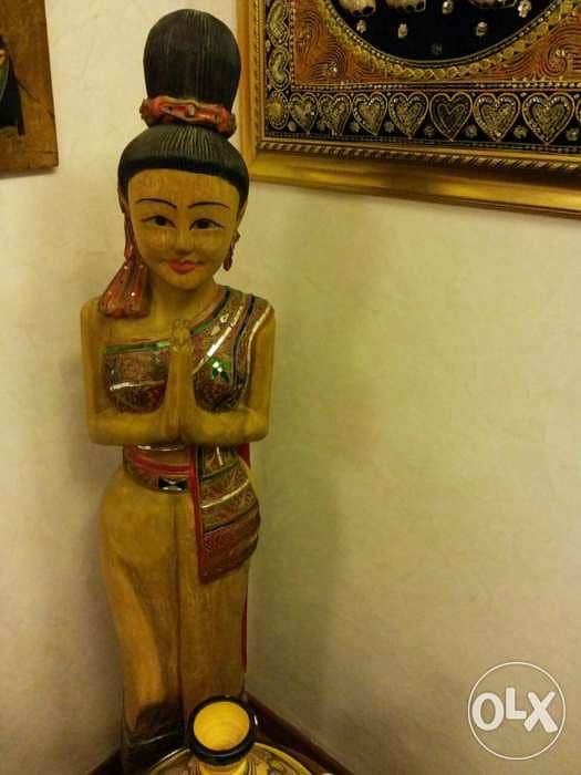 statue fille indienne 0