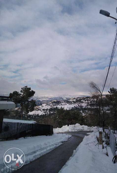 800 SQM Land in Bikfaya, Metn Overlooking the Mountains 0