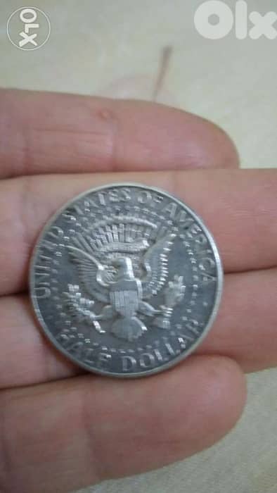 Silver Half US Dollar Coin Memorial for President Kenndy 1964 1