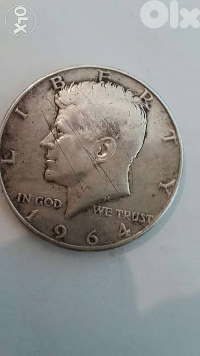 Kennedy Silver Half US Dollar year 1964 Diameter 30mm 12.5 gr Silver 0